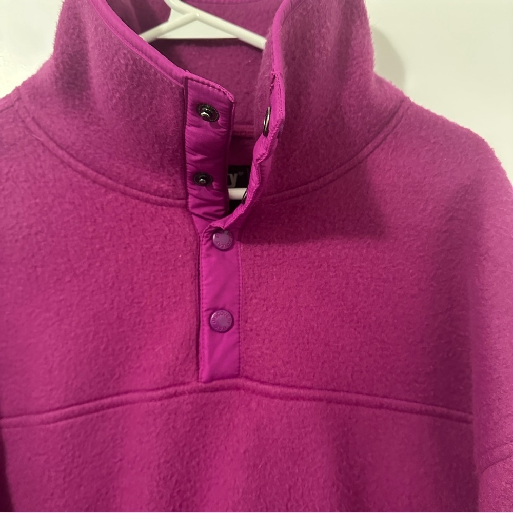 Discovery Bay Adventure Wear Vintage Fleece Purple Sweater Size Large Women’s - Picture 7 of 13